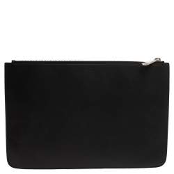 Pre Owned حقيبة صغيرة فندي فوكابلوري ثري دي جلد أسود بالشعار وسحاب