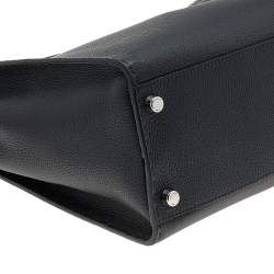 Fendi Black Romano Selleria Leather Peekaboo ISeeU Briefcase