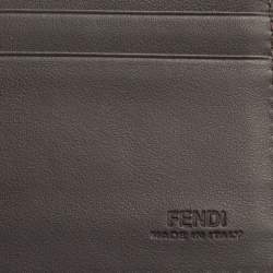 Fendi Tobacco Zucca and Leather Bifold Wallet