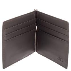 Fendi Tobacco Zucca and Leather Bifold Wallet