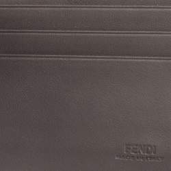 Fendi Tobacco Zucca and Leather Bifold Wallet