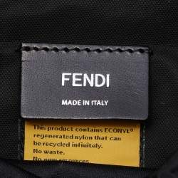 مملوكة مسبقًا Fendi Black Nylon Small Fendiness Backpack