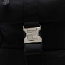 مملوكة مسبقًا Fendi Black Nylon Small Fendiness Backpack