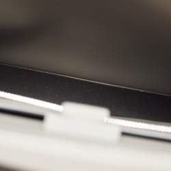 Pre Owned Fendi Grey/Black Leather Medium Peekaboo ISeeU Top Handle Bag 