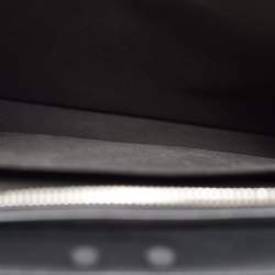 Pre Owned Fendi Grey/Black Leather Medium Peekaboo ISeeU Top Handle Bag 