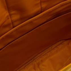 Fendi Yellow Nylon and Leather Large Flap Messenger Bag