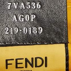 Fendi Yellow Nylon and Leather Large Flap Messenger Bag