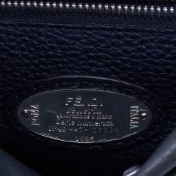 Fendi Grey Selleria Leather Romano Peekaboo ISeeU Briefcase