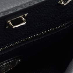 Fendi Grey Selleria Leather Romano Peekaboo ISeeU Briefcase