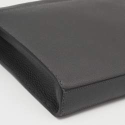 Fendi Grey Selleria Leather Romano Peekaboo ISeeU Briefcase