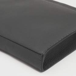 Fendi Grey Selleria Leather Romano Peekaboo ISeeU Briefcase