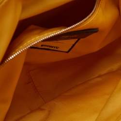 Fendi Yellow Nylon Baguette Messenger Bag
