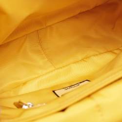 Fendi Yellow Nylon Baguette Messenger Bag