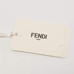 Fendi Black Zucca Embossed Leather Baguette Convertible Bag
