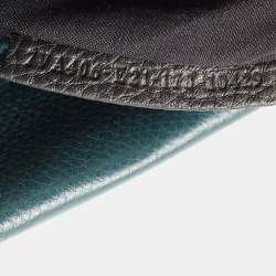 Fendi Dark Green Selleria Leather Peekaboo Fit Briefcase