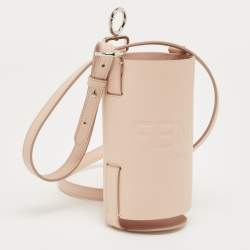 Fendi Pink Leather Flask Holder 