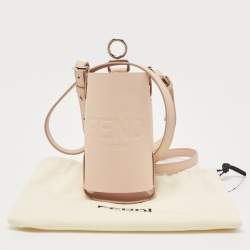 Fendi Pink Leather Flask Holder 