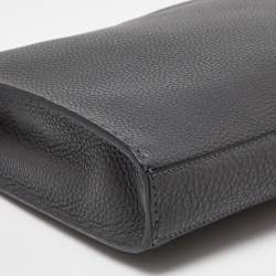 Fendi Grey Romano Selleria Leather Peekaboo ISeeU Briefcase 