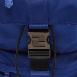 Fendi Blue/Black Nylon Small Fendiness Sling Backpack