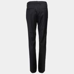 Fendi Navy Blue Wool Blend Trouser S
