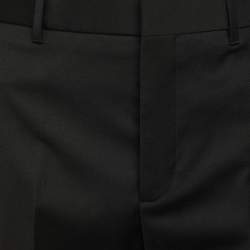 Fendi Black Wool Blend Trouser L