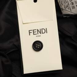 Fendi Black Wool Blend Trouser L
