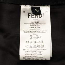 Fendi Black Wool Blend Trouser L