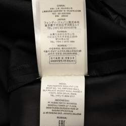 Fendi Black Wool Blend Trouser L