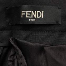 Fendi Black Wool Blend Trouser L