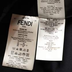 Fendi Navy Blue Wool Blend Trouser M