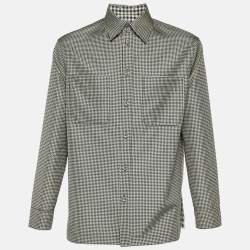 Fendi Black/White Houndstooth Patterned Reversible Jacket M