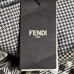 Fendi Black/White Houndstooth Patterned Reversible Jacket M