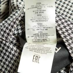 Fendi Black/White Houndstooth Patterned Reversible Jacket M