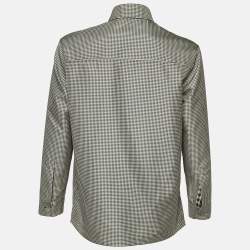 Fendi Black/White Houndstooth Patterned Reversible Jacket M