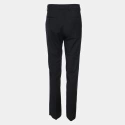 Pre Owned Fendi Blue Imperial Stretch Wool Blend Trouser S