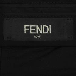 Pre Owned Fendi Blue Imperial Stretch Wool Blend Trouser S