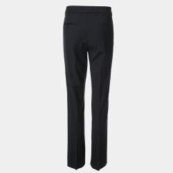 Fendi Blue Imperial Stretch Wool Blend Trouser M
