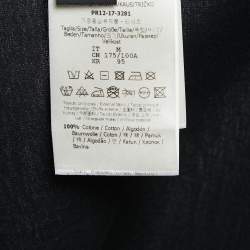 مملوكة مسبقًا Fendi Black Cotton FF Applique T-Shirt M