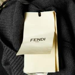 Fendi Charcoal Grey Fleece Wool Sweater Vest M