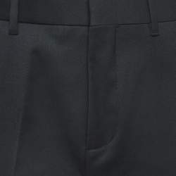 Fendi Black Wool-Blend Trousers L