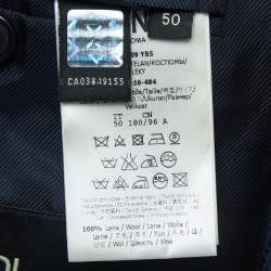 Fendi Navy Blue Wool Single Breasted Suit L