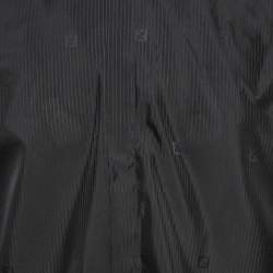 مملوكة مسبقًا Fendi Black Pinstripe Crepe Long Sleeve Shirt XL