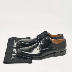 Fendi Black Leather Lace Up Oxfords Size 43