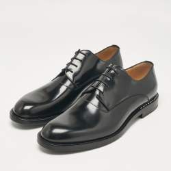 Fendi Black Leather Lace Up Oxfords Size 43