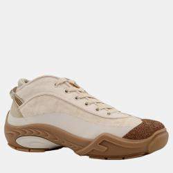 Fendi Beige Canvas Fendi Lab Sneakers  EU 43
