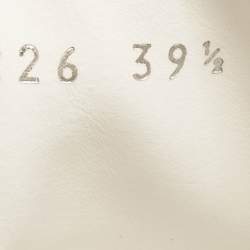 Pre Owned Fendi White Leather Low Top Sneakers Size 39.5