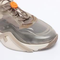 Pre Owned Fendi Multicolor Mesh and Rubber Flow Sneakers Size 41