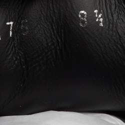 Pre Owned Fendi Black Leather Motif Low Top Sneakers Size 42.5