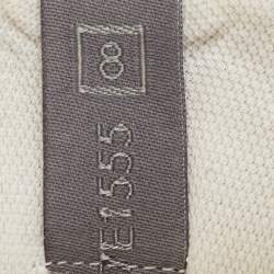 Pre Owned Fendi Faster Size 42 Grey Leather and Mesh Low Top Sneakers