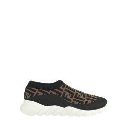 Fendi Brown/Black Tech Fabric Sneakers Size UK 6 EU 40